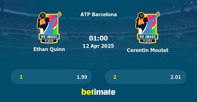 Ethan Quinn vs Corentin Moutet Prediction, Tennis Odds & Betting Tips 12/04/2025