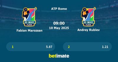 Fabian Marozsan vs Andrey Rublev Prediction, Tennis Odds & Betting Tips 10/05/2025