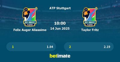 Felix Auger Aliassime vs Taylor Fritz Prediction, Tennis Odds & Betting Tips 14/06/2025