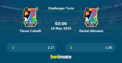 Flavio Cobolli vs Daniel Altmaier Prediction, Tennis Odds & Betting Tips 16/05/2025