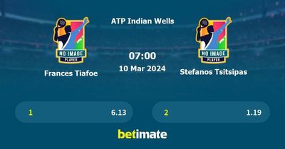 Frances Tiafoe vs Stefanos Tsitsipas Prediction, Tennis Odds & Betting Tips 10/03/2024