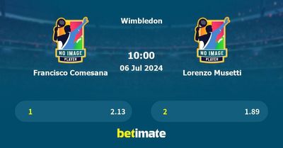Francisco Comesana vs Lorenzo Musetti Prediction, Tennis Odds & Betting Tips 06/07/2024