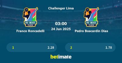 Franco Roncadelli vs Pedro Boscardin Dias Prediction, Tennis Odds & Betting Tips 24/06/2025