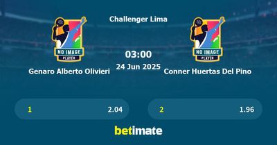 Genaro Alberto Olivieri vs Conner Huertas Del Pino Prediction, Tennis Odds & Betting Tips 24/06/2025