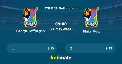 George Loffhagen vs Blake Mott Prediction, Tennis Odds & Betting Tips 01/05/2025