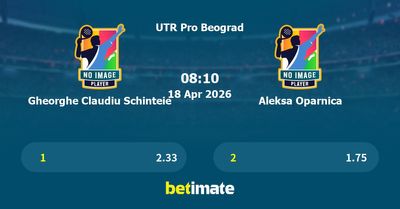 Gheorghe Claudiu Schinteie vs Aleksa Oparnica Prediction, Tennis Odds & Betting Tips 18/04/2026