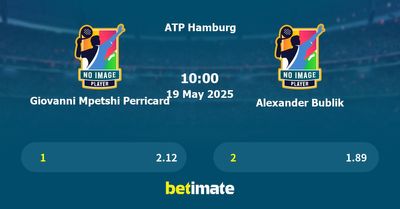 Giovanni Mpetshi Perricard vs Alexander Bublik Prediction, Tennis Odds & Betting Tips 19/05/2025