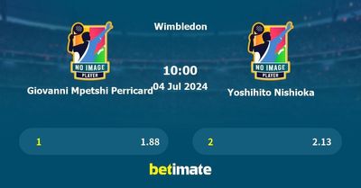 Giovanni Mpetshi Perricard vs Yoshihito Nishioka Prediction, Tennis Odds & Betting Tips 04/07/2024