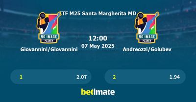 Giovannini/Giovannini vs Andreozzi/Golubev Prediction, Tennis Odds & Betting Tips 07/05/2025