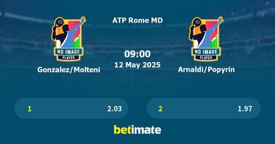 Gonzalez/Molteni vs Arnaldi/Popyrin Prediction, Tennis Odds & Betting Tips 12/05/2025