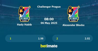 Hady Habib vs Alexander Blockx Prediction, Tennis Odds & Betting Tips 06/05/2025