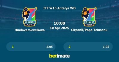Hindova/Sevcikova vs Cirpanli/Popa Teiusanu Prediction, Tennis Odds & Betting Tips 10/04/2025