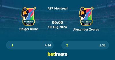 Holger Rune vs Alexander Zverev Prediction, Tennis Odds & Betting Tips 10/08/2024
