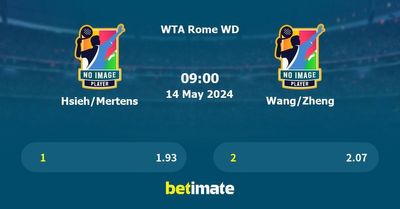 Hsieh/Mertens vs Wang/Zheng Prediction, Tennis Odds & Betting Tips 14/05/2024