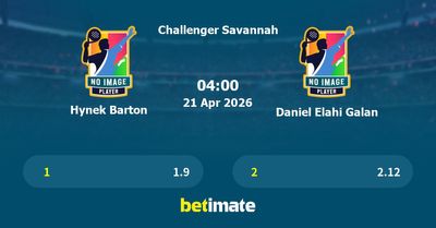 Hynek Barton vs Daniel Elahi Galan Prediction, Tennis Odds & Betting Tips 21/04/2026