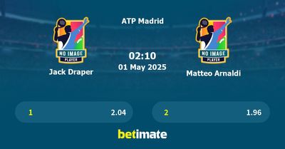 Jack Draper vs Matteo Arnaldi Prediction, Tennis Odds & Betting Tips 01/05/2025