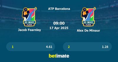 Jacob Fearnley vs Alex De Minaur Prediction, Tennis Odds & Betting Tips 17/04/2025