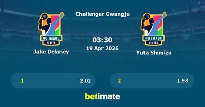 Jake Delaney vs Yuta Shimizu Prediction, Tennis Odds & Betting Tips 19/04/2026