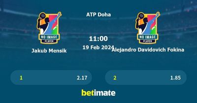 Jakub Mensik vs Alejandro Davidovich Fokina Prediction, Tennis Odds & Betting Tips 19/02/2024