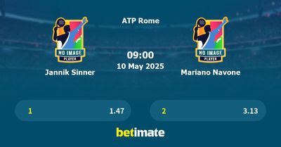 Jannik Sinner vs Mariano Navone Prediction, Tennis Odds & Betting Tips 10/05/2025