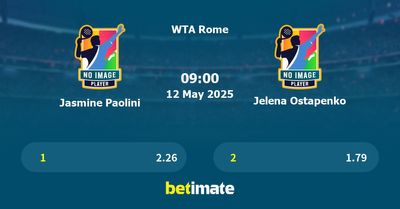 Jasmine Paolini vs Jelena Ostapenko Prediction, Tennis Odds & Betting Tips 12/05/2025