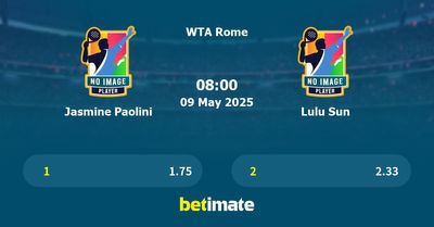 Jasmine Paolini vs Lulu Sun Prediction, Tennis Odds & Betting Tips 09/05/2025