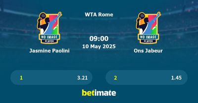 Jasmine Paolini vs Ons Jabeur Prediction, Tennis Odds & Betting Tips 10/05/2025