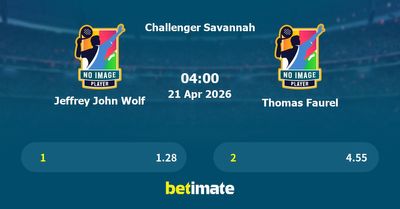 Jeffrey John Wolf vs Thomas Faurel Prediction, Tennis Odds & Betting Tips 21/04/2026
