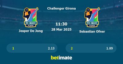 Jesper De Jong vs Sebastian Ofner Prediction, Tennis Odds & Betting Tips 28/03/2025