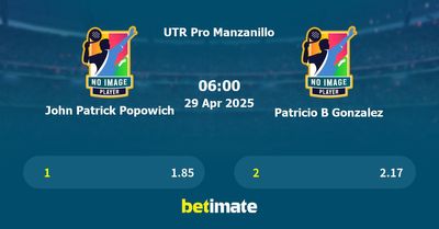 John Patrick Popowich vs Patricio B Gonzalez Prediction, Tennis Odds & Betting Tips 29/04/2025
