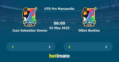 Juan Sebastian Gomez vs Dillon Beckles Prediction, Tennis Odds & Betting Tips 01/05/2025