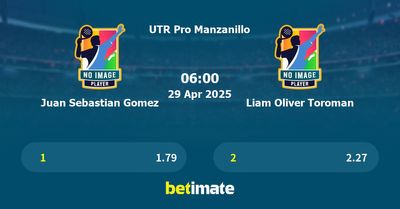 Juan Sebastian Gomez vs Liam Oliver Toroman Prediction, Tennis Odds & Betting Tips 29/04/2025
