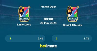 Laslo Djere vs Daniel Altmaier Prediction, Tennis Odds & Betting Tips 28/05/2024