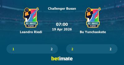 Leandro Riedi vs Bu Yunchaokete Prediction, Tennis Odds & Betting Tips 19/04/2026