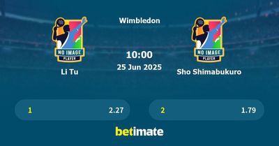 Li Tu vs Sho Shimabukuro Prediction, Tennis Odds & Betting Tips 25/06/2025