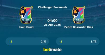 Liam Draxl vs Pedro Boscardin Dias Prediction, Tennis Odds & Betting Tips 21/04/2026