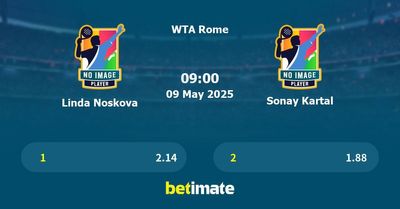 Linda Noskova vs Sonay Kartal Prediction, Tennis Odds & Betting Tips 09/05/2025