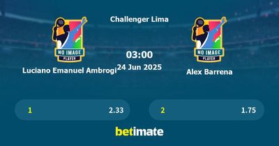 Luciano Emanuel Ambrogi vs Alex Barrena Prediction, Tennis Odds & Betting Tips 24/06/2025