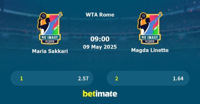 Maria Sakkari vs Magda Linette Prediction, Tennis Odds & Betting Tips 09/05/2025