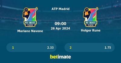 Mariano Navone vs Holger Rune Prediction, Tennis Odds & Betting Tips 26/04/2024
