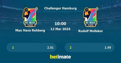 Max Hans Rehberg vs Rudolf Molleker Prediction, Tennis Odds & Betting Tips 12/03/2024