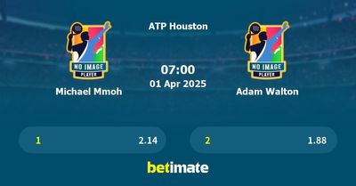 Michael Mmoh vs Adam Walton Prediction, Tennis Odds & Betting Tips 01/04/2025
