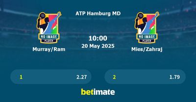 Murray/Ram vs Mies/Zahraj Prediction, Tennis Odds & Betting Tips 20/05/2025