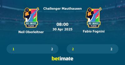 Neil Oberleitner vs Fabio Fognini Prediction, Tennis Odds & Betting Tips 30/04/2025