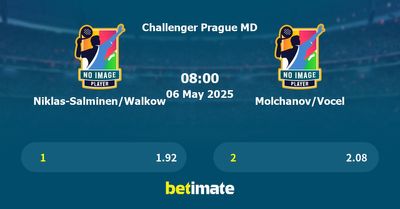 Niklas-Salminen/Walkow vs Molchanov/Vocel Prediction, Tennis Odds & Betting Tips 06/05/2025