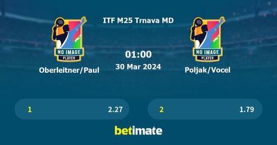 Oberleitner/Paul vs Poljak/Vocel Prediction, Tennis Odds & Betting Tips 30/03/2024