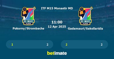 Pokorny/Strombachs vs Gadamauri/Sakellaridis Prediction, Tennis Odds & Betting Tips 12/04/2025