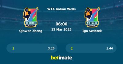 Qinwen Zheng vs Iga Swiatek Prediction, Tennis Odds & Betting Tips 13/03/2025