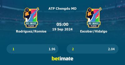 Rodriguez/Romios vs Escobar/Hidalgo Prediction, Tennis Odds & Betting Tips 19/09/2024