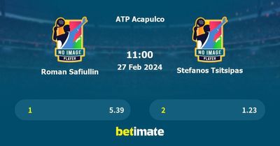 Roman Safiullin vs Stefanos Tsitsipas Prediction, Tennis Odds & Betting Tips 27/02/2024